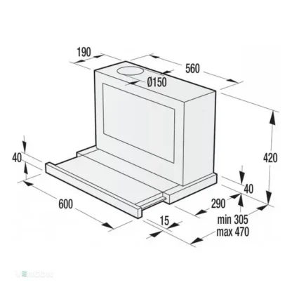 Витяжка телескопічна Gorenje BHP623E8X