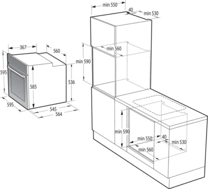 Духова шафа Gorenje BOS6737E13FBG