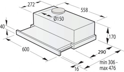 Витяжка телескопічна Gorenje TH62E
